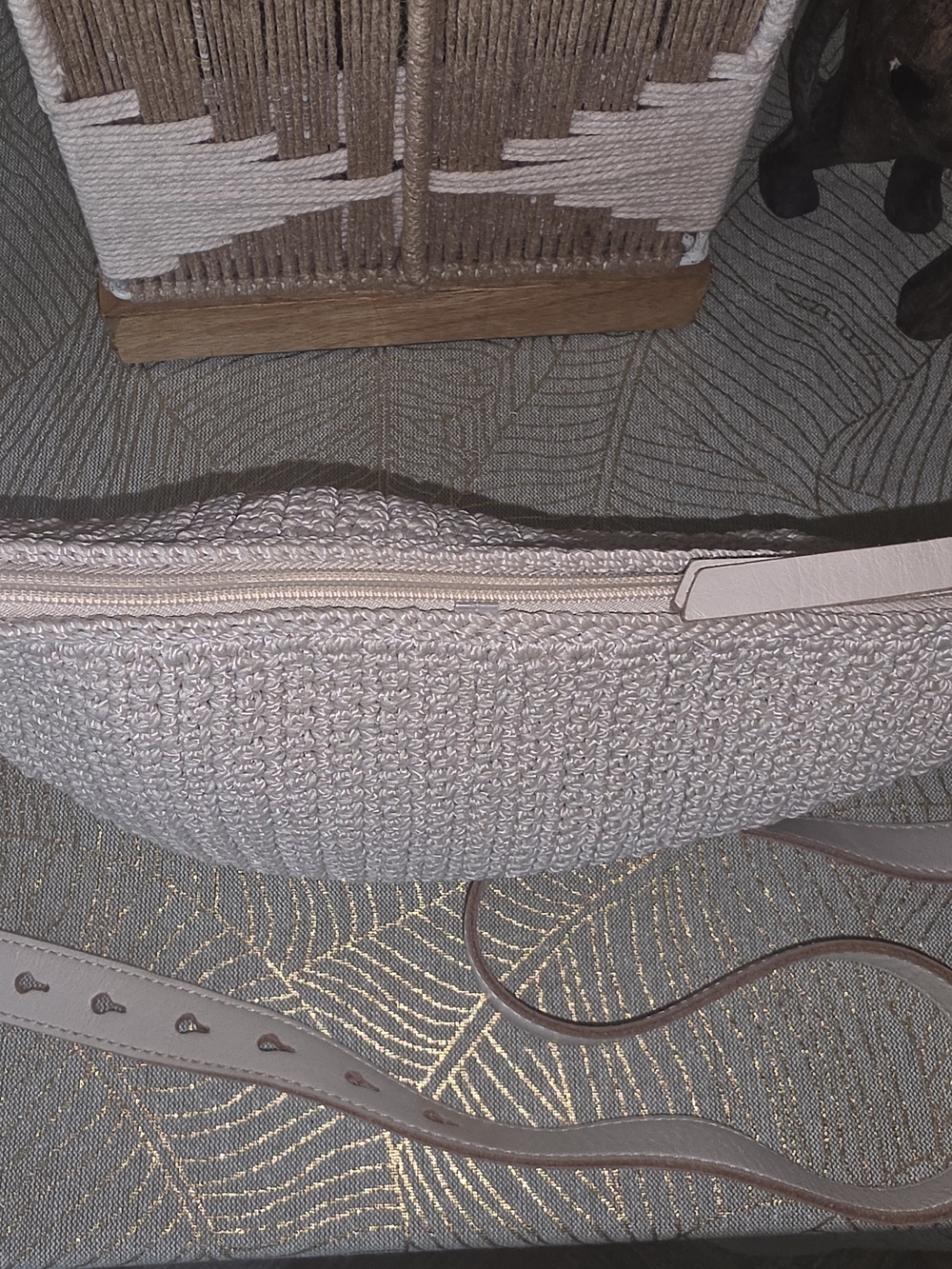 The Sak Cream Woven Crescent Crossbody - Picture 7 of 10